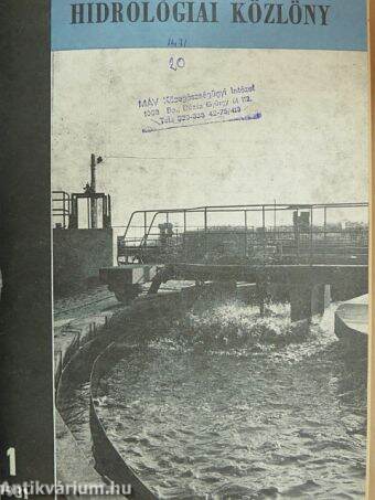 Hidrológiai Közlöny 1981. január-december