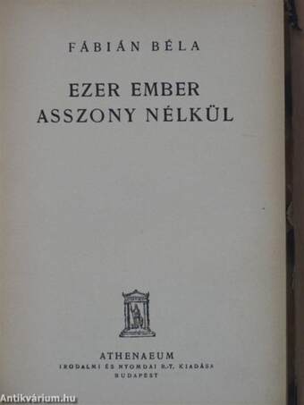 Ezer ember asszony nélkül