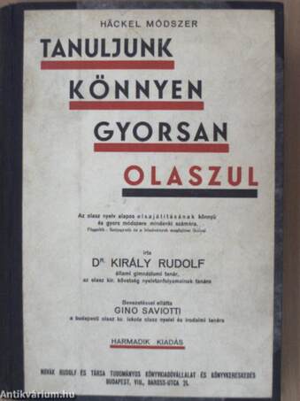 Tanuljunk könnyen, gyorsan olaszul