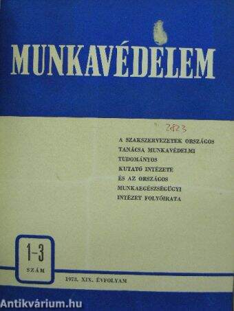 Munkavédelem 1973-1974. január-december