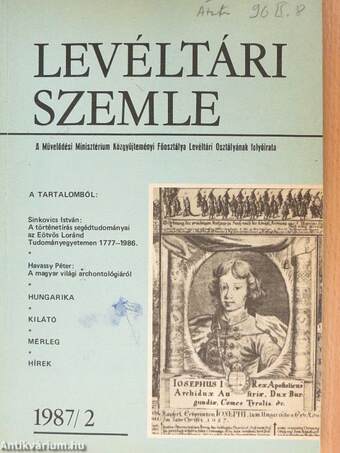 Levéltári Szemle 1987/2.