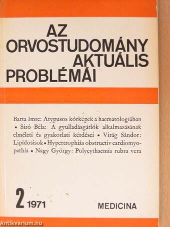 Az orvostudomány aktuális problémái 1971/2.