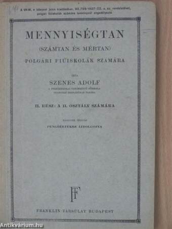 Mennyiségtan II.