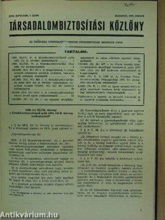 Társadalombiztosítási közlöny 1990. (nem teljes évfolyam)