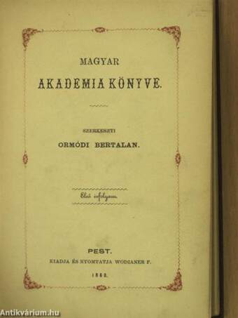 Magyar Akademia könyve