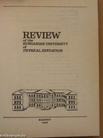 Review of the Hungarian University of Physical Education 1988.