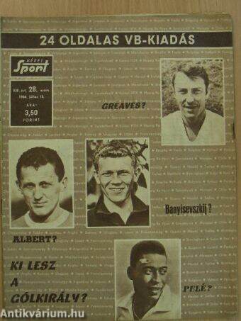 Képes Sport 1966. július 12. - VB-kiadás