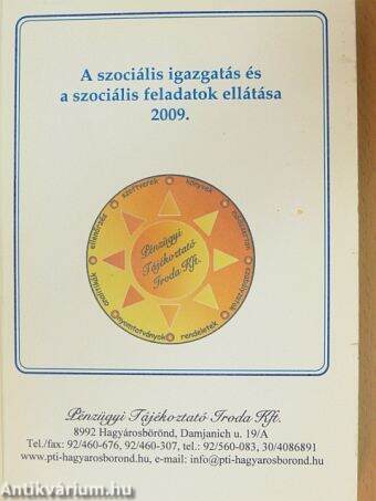A szociális igazgatás és a szociális feladatok ellátása 2009.