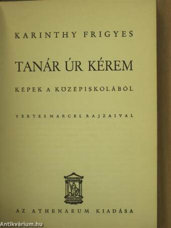 Tanár úr kérem