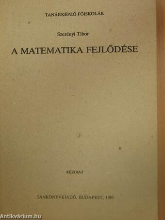 A matematika fejlődése