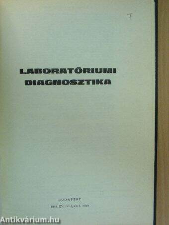 Laboratóriumi diagnosztika 1987/1-4.