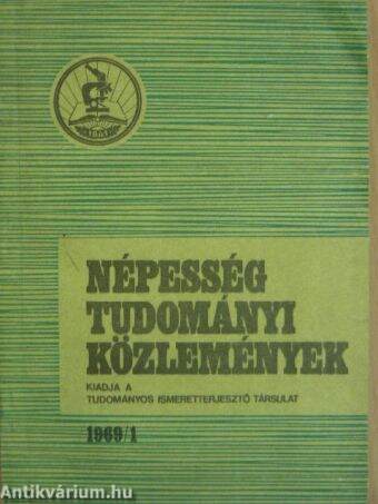 Népességtudományi közlemények 1969/1.