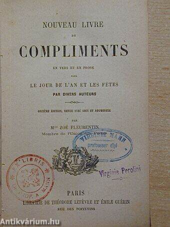 Nouveau Livre de Compliments en vers et en prose