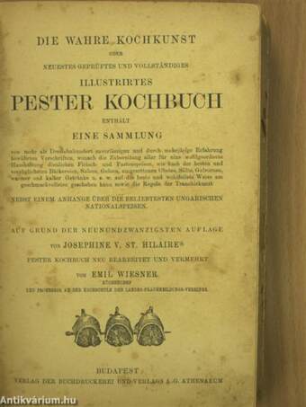 Illustrirtes Budapester Kochbuch