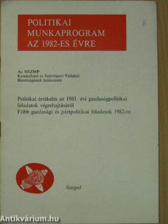 Politikai munkaprogram az 1982-es évre