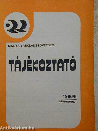 Tájékoztató 1986/9.