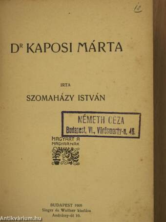 Dr. Kaposi Márta