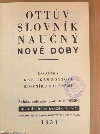 Ottuv Slovník Naucny Nové Doby II/2. (töredék)