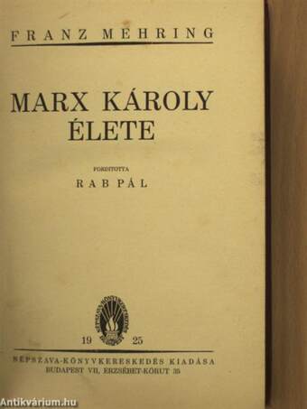 Marx Károly élete