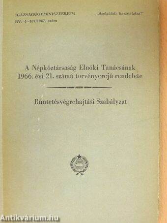 A Népköztársaság Elnöki Tanácsának 1966. évi 21. számú törvényerejű rendelete