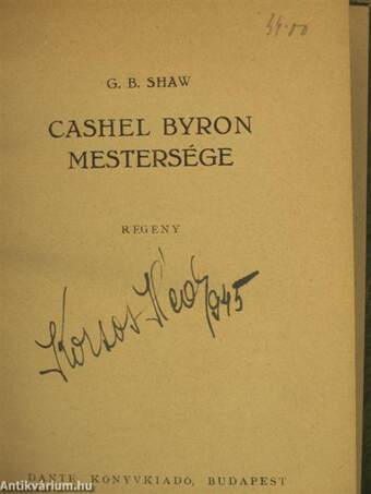 Cashel Byron mestersége