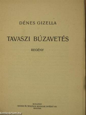 Tavaszi búzavetés