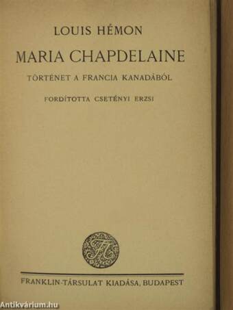 Maria Chapdelaine