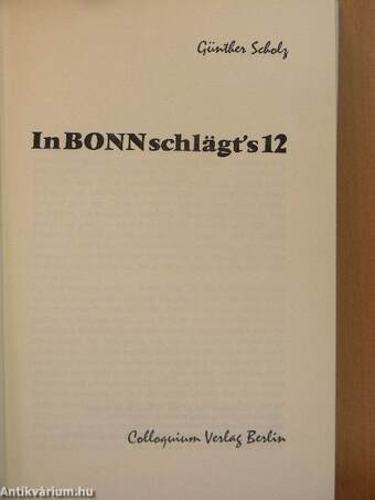 In Bonn schlägt's 12