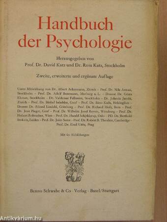 Handbuch der Psychologie