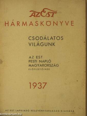 Az Est hármaskönyve 1937.