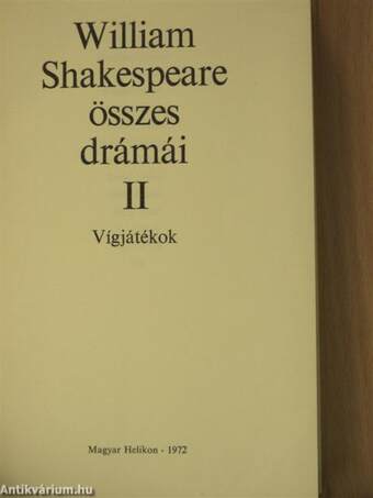 William Shakespeare összes drámái II. (töredék)