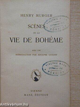 Scénes de la vie de bohéme