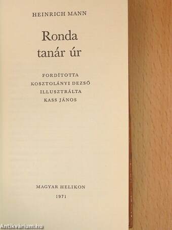 Ronda tanár úr