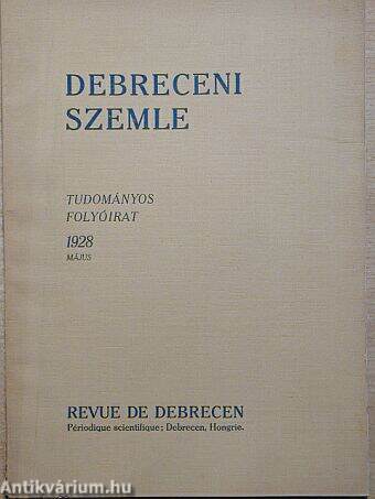 Debreceni Szemle 1928. május