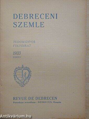 Debreceni Szemle 1933. március