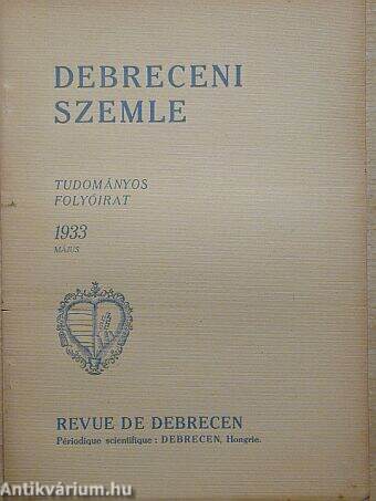 Debreceni Szemle 1933. május