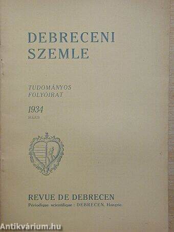 Debreceni Szemle 1934. május