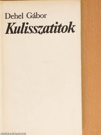 Kulisszatitok