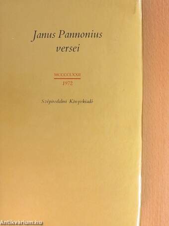 Janus Pannonius versei