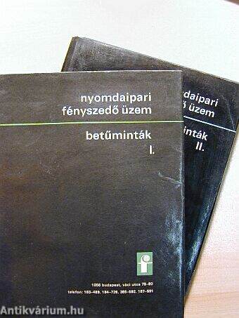 Betűminták I-II.