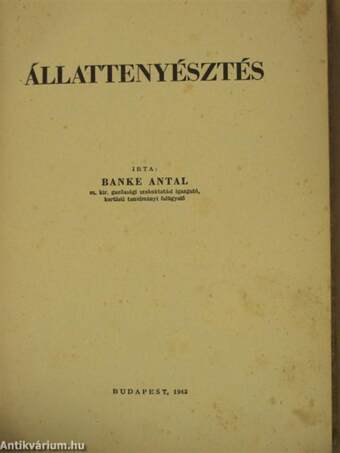 Állattenyésztés