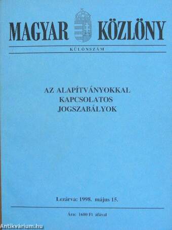 Magyar Közlöny 1998. különszám