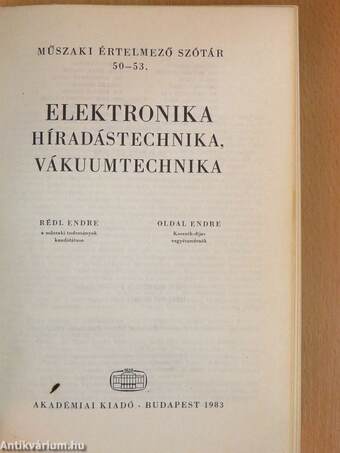 Elektronika I. (töredék)