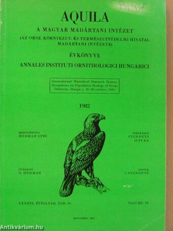 Aquila - A Magyar Madártani Intézet évkönyve 1982