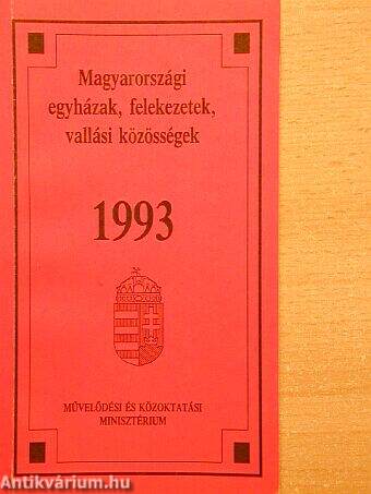 Magyarországi egyházak, felekezetek, vallási közösségek 1993