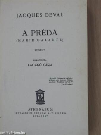 A préda