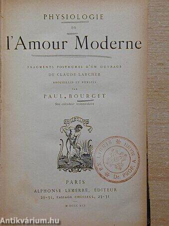 Physiologie l'Amour Moderne