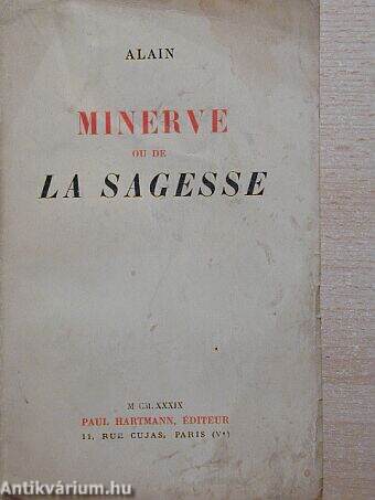 Minerve ou de la sagesse