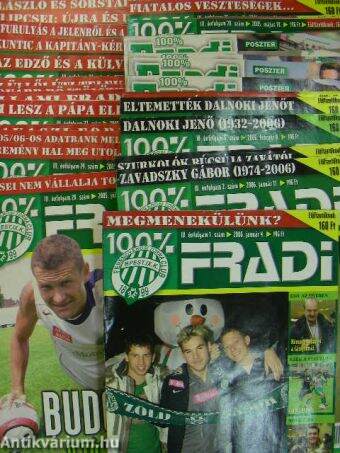 100% Fradi 2005-2006. (vegyes számok) (32 db)