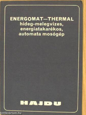 Energomat-thermal hideg-melegvizes, energiatakarékos, automata mosógép